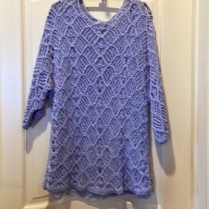 Women’s Chicos sweater in a beautiful lavender color with a slight shine